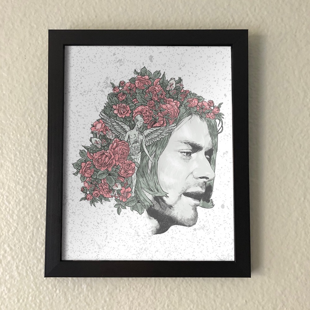 Kurt Cobain Nirvana Wall Art